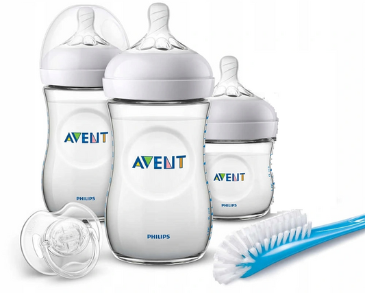 PHILIPS AVENT sada 4 lahviček, dudlík, kartáč