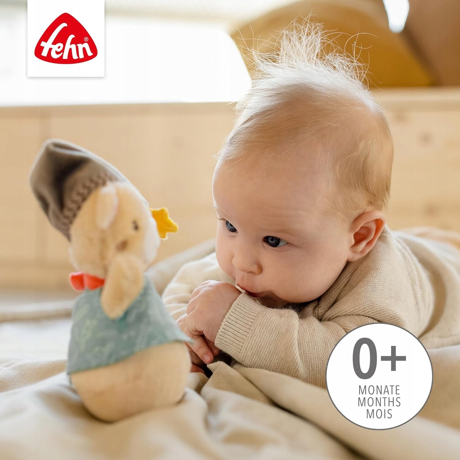 FEHN Bruno Bear Rocking Rattle 14cm