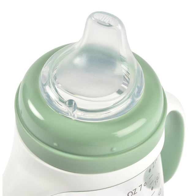 BEABA Training Bottle 2v1, netekoucí hrnek se dvěma náustky, 210 ml, 4 m+