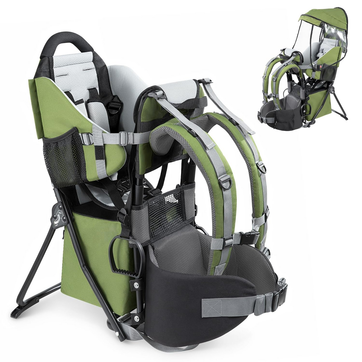 BESREY KRAXE hiking carrier with frame and canopy
