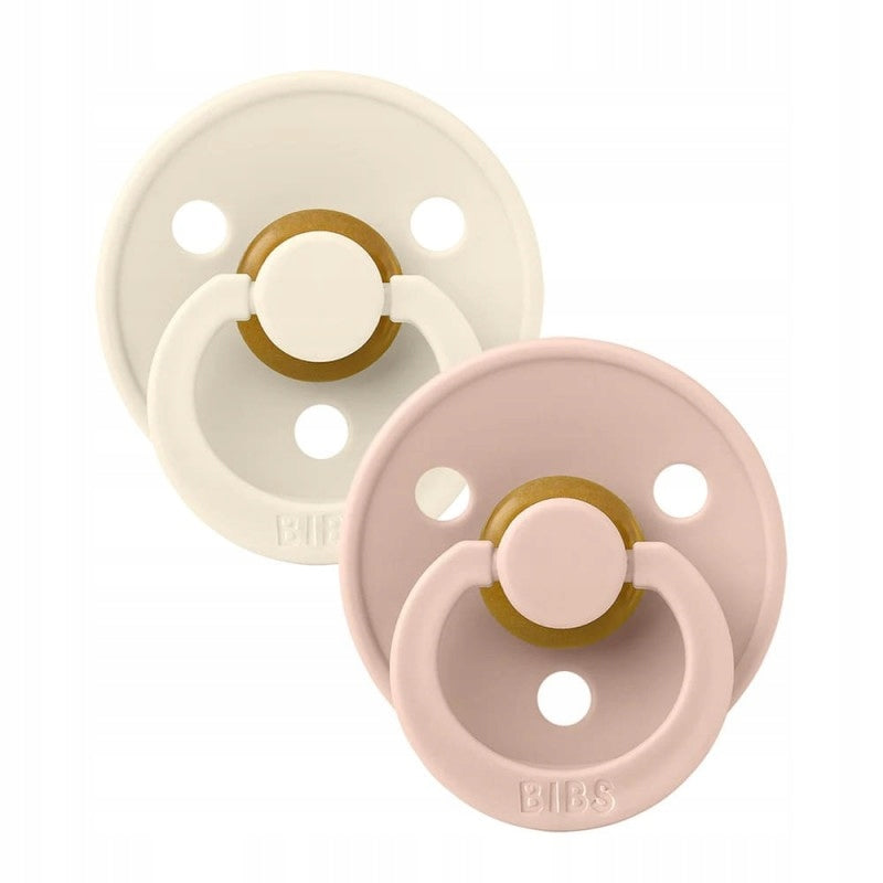 BIBS COLOUR pacifiers 2-pack natural rubber 6+ months