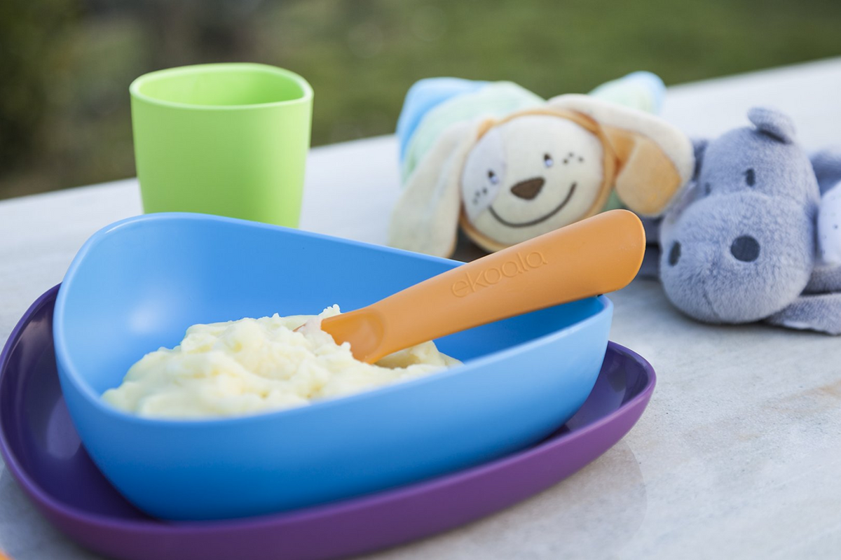 eKOALA Prima Pappa set: plate, deep plate, cup, fork