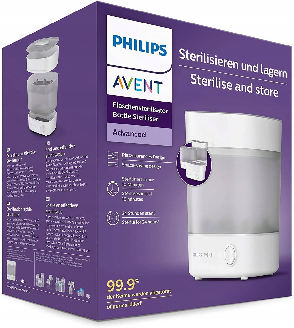 PHILIPS AVENT SCF291/00 electric steam steriliser