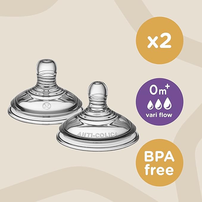 TOMMEE TIPPEE dudlíky 0m+ x2 VariFlow Closer to Nature