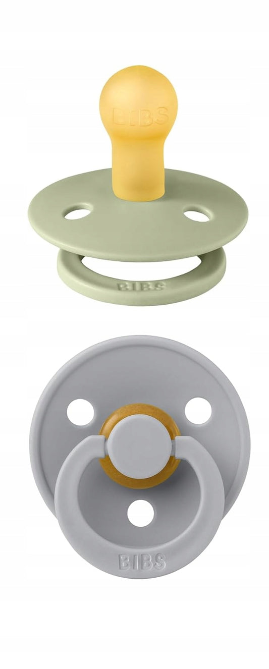 BIBS COLOUR sucettes apaisantes 2-pack caoutchouc 0-6 mois