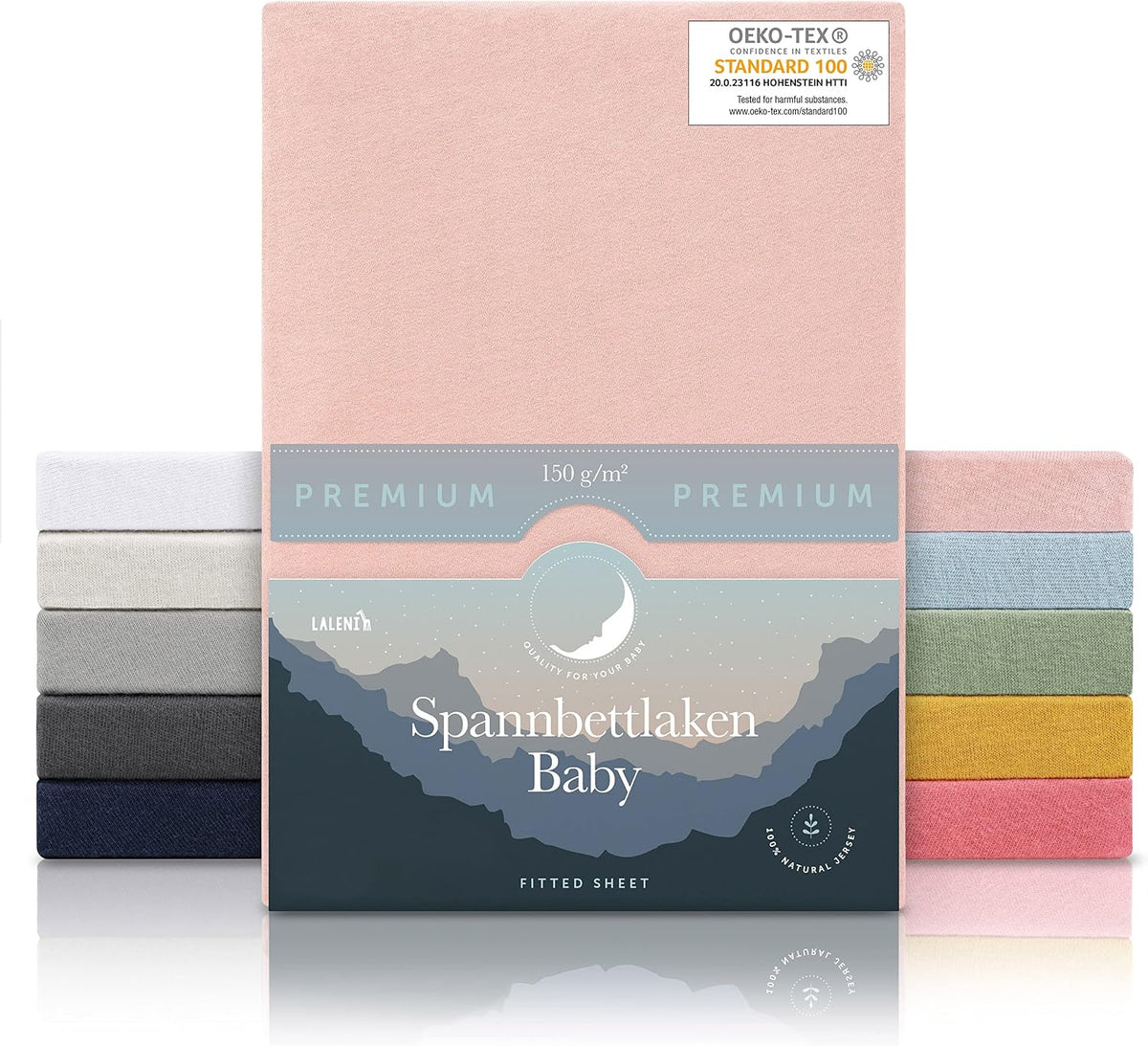 LALENI fitted sheet for stroller x2