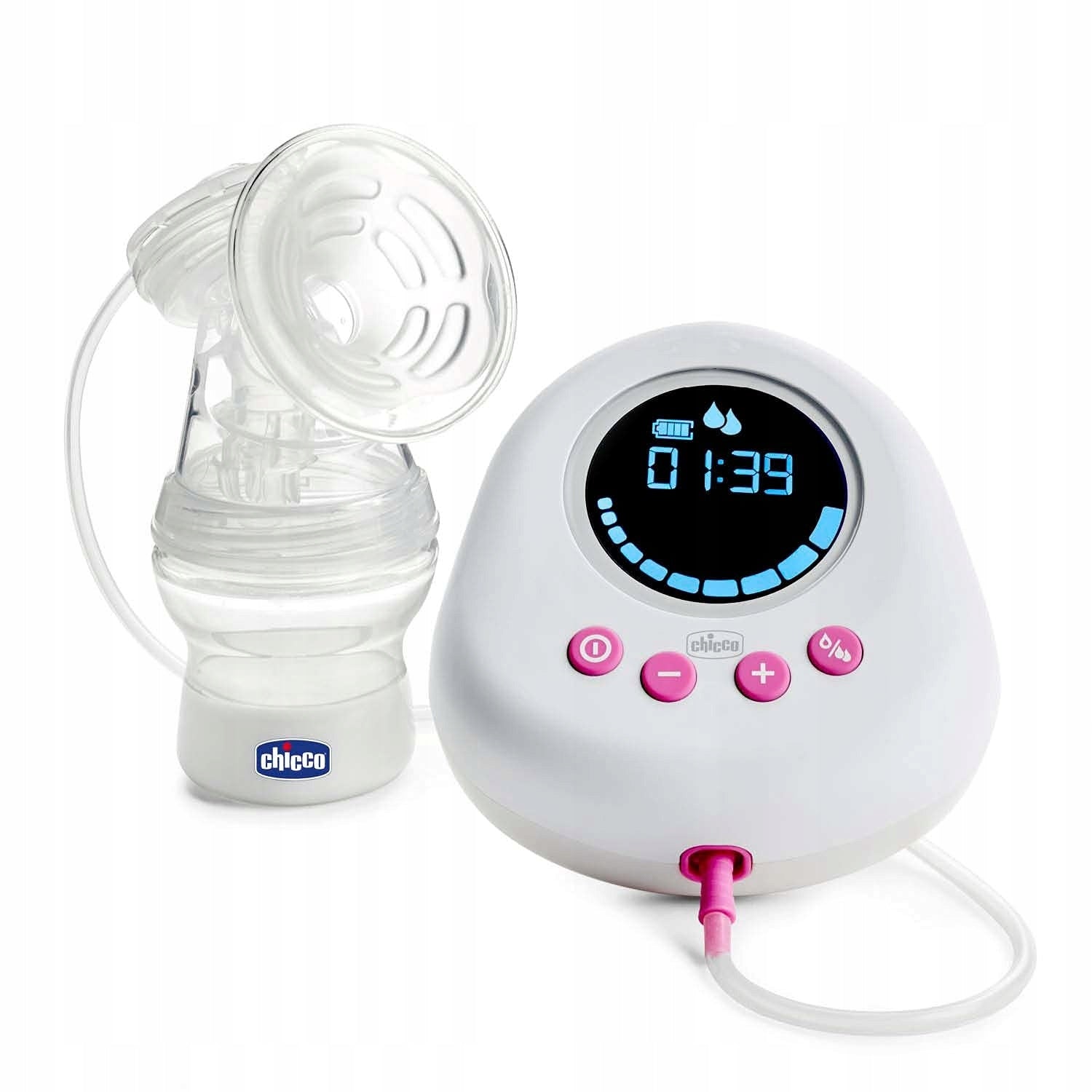 CHICCO Naturally elektromos mellszívó, rózsaszín