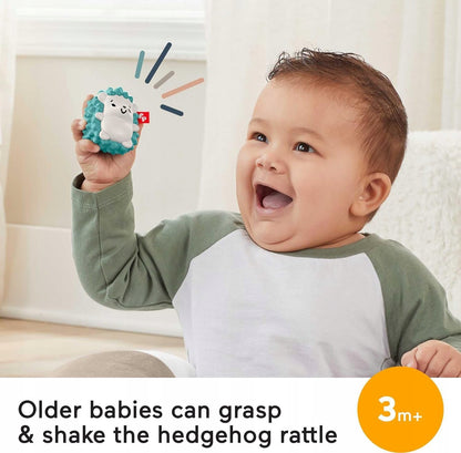 FISHER-PRICE tummy time play pillow with two toys and a mirror