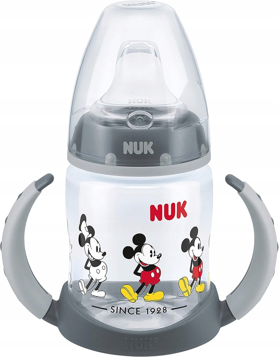 NUK Learner Cup Mickey HRNEK 150 ml ukazatel teploty 6 m+