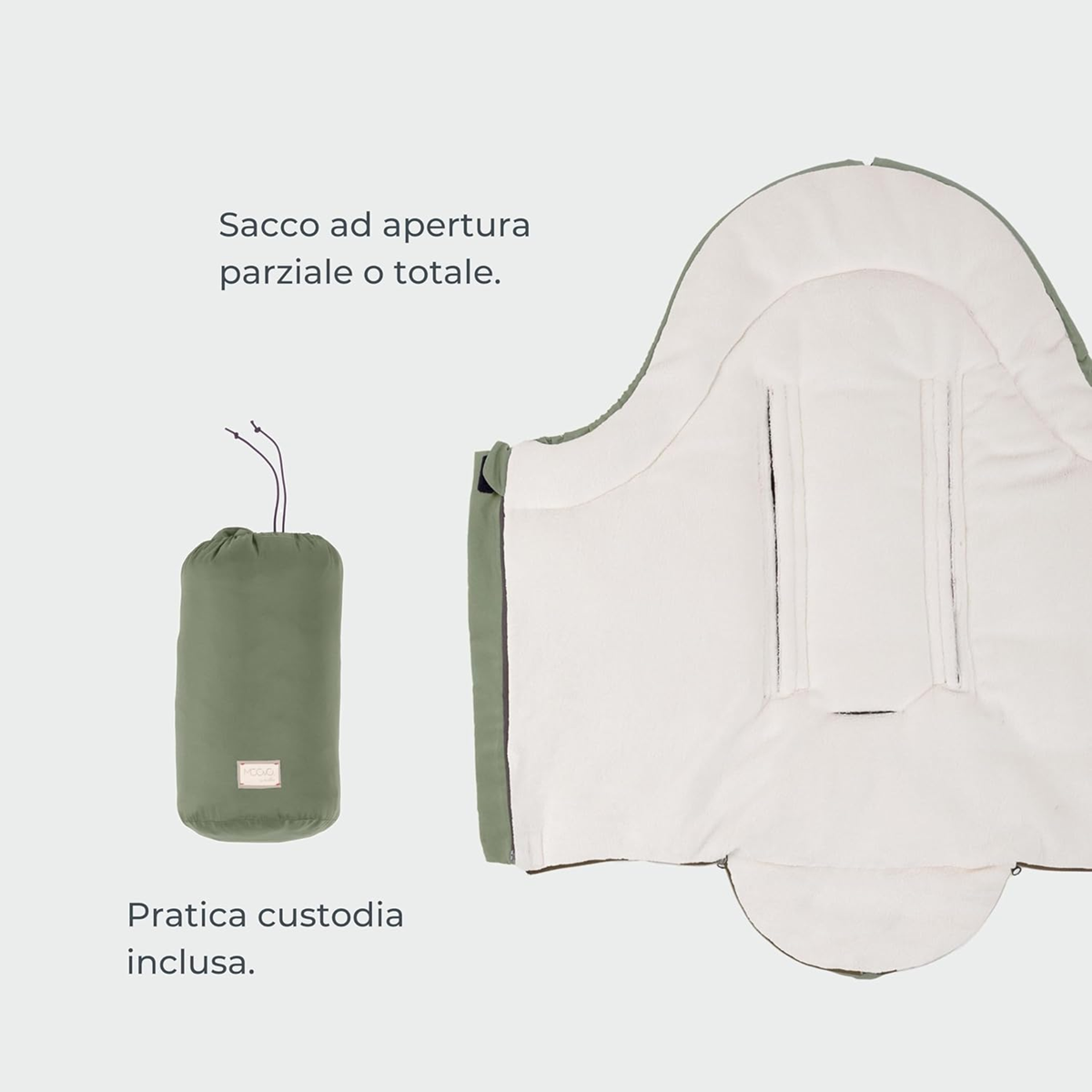 MOOVO NUVITA univerzální fusak do kočárků 0-6 měsíců 80cm
