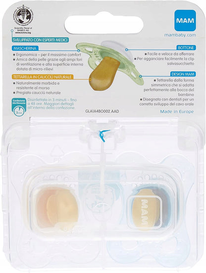 MAM Beruhigungssauger 2–6 Monate, Sterilisierbox, NATURKAUTSCHUK – Produktbild 3