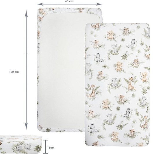 MEDIPARTNERS cearșaf pentru pătuț 60cmx120cm x3