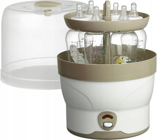 BABYRUF BS29 elektrický parní sterilizátor na 6 lahví za 11 minut + kleště