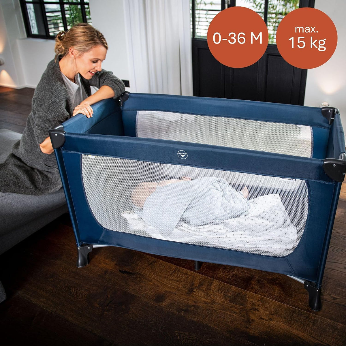 Hauck Dream N Play Plus travel cot 120x60 up to15kg