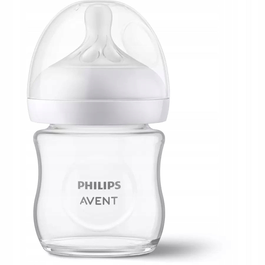 PHILIPS AVENT Natural Response skleněná láhev 120 ml 0+ dudlík 2