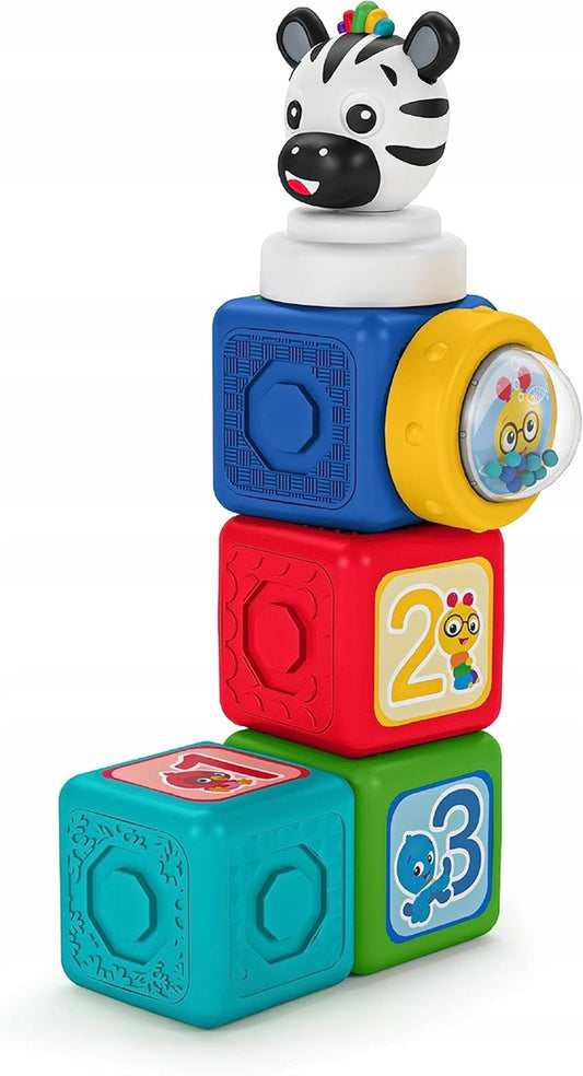 BABY EINSTEIN Connectables Add & Stack magnetische Bausteine, 6 Stück