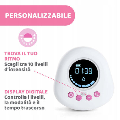 CHICCO Naturally elektromos mellszívó, rózsaszín