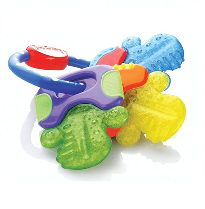 NUBY IcyBite cooling teether with key motif