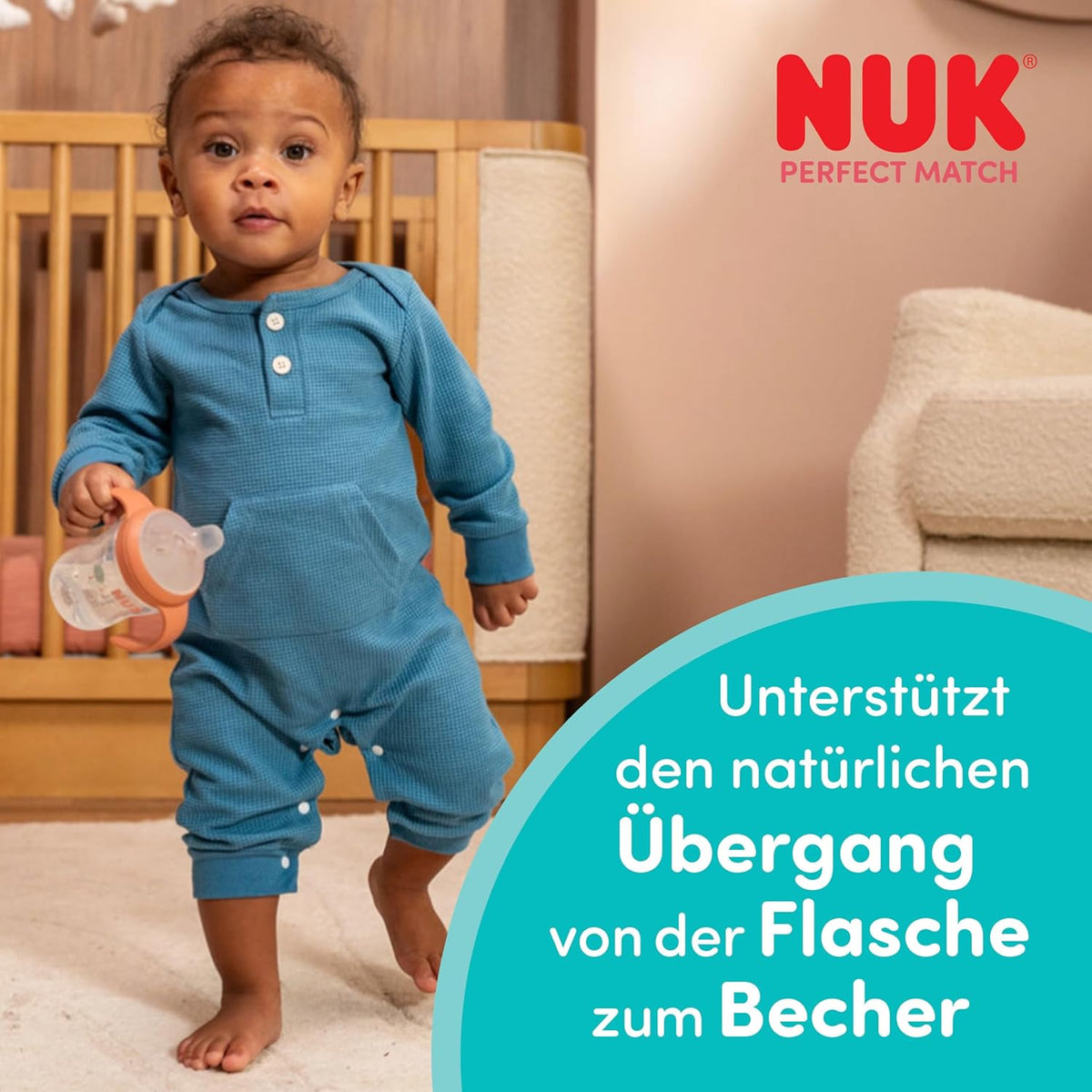 Tréninkový hrnek NUK Perfect Match Learner 150 ml 6m+