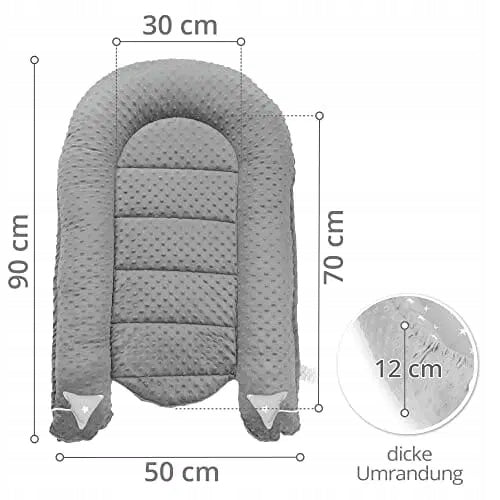TOTSY BABY kojenecké hnízdo kokon 90 x 50 minky
