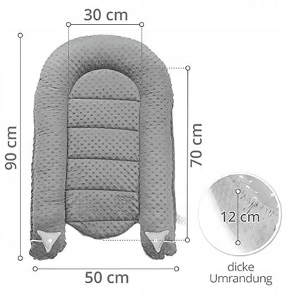TOTSY BABY kojenecké hnízdo kokon 90 x 50 minky
