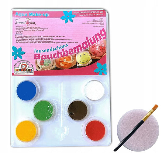 TAUSEND SCHON farby na maľovanie brucha x6