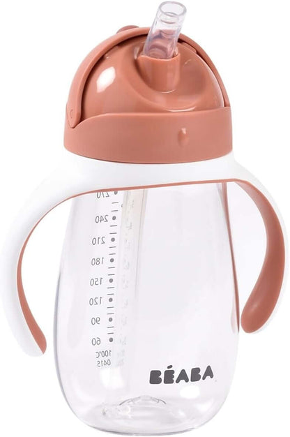 BEABA Straw Cup tritanowy kubek niekapek ze słomką 300 ml 8 m+ – zdjęcie 1