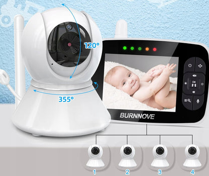 BURNNOVE SM35PTZ dálkově ovládaná elektronická chůvička 3,5"