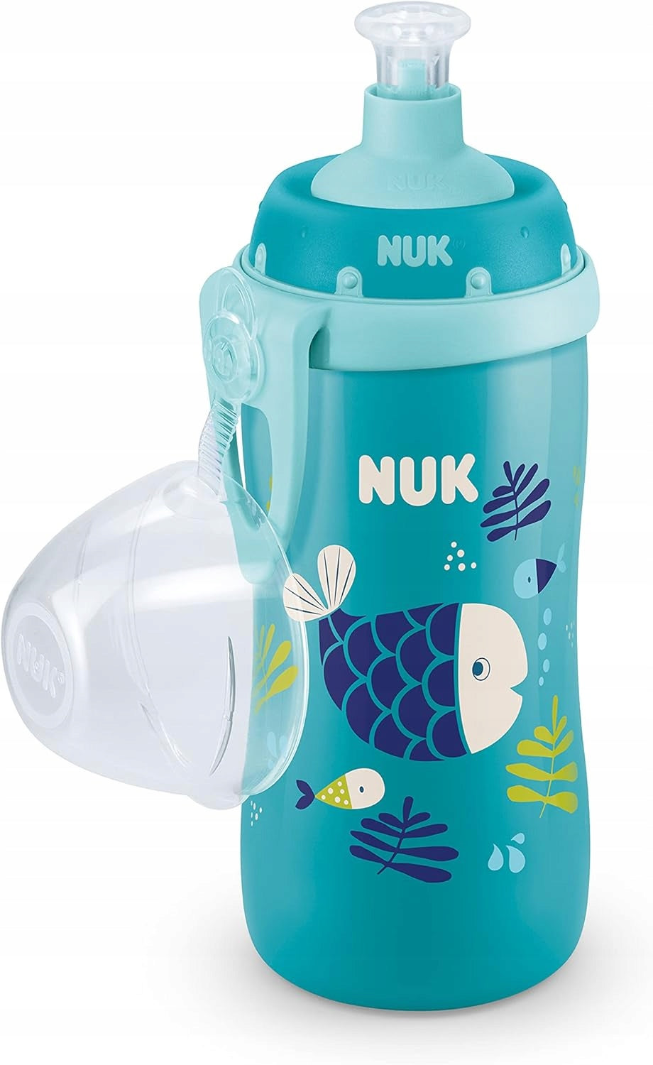 NUK Junior Cup FLASCHE ab 18 Monate, Push-Pull-Trinkaufsatz, 300 ml, CHAMÄLEON-EFFEKT – Produktbild 3