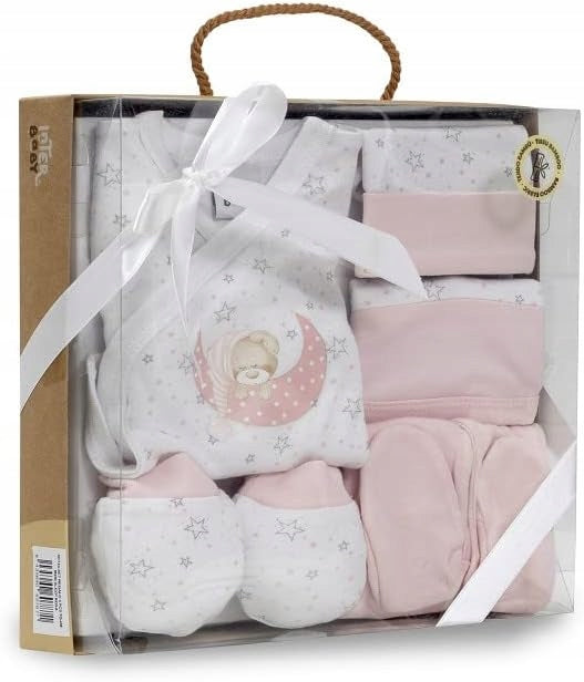 INTERBABY dárková sada z bambusu pyžamo čepice ponožky bryndák