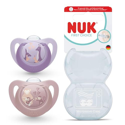NUK First Choice silicone pacifier x2, 6–18 months