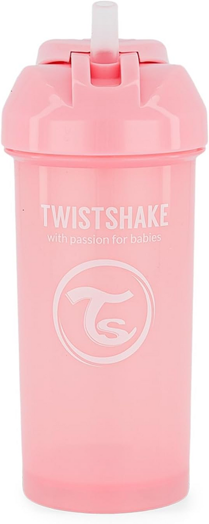 TWISTSHAKE Slaměný hrnek se slámkou 360 ml 6 m+