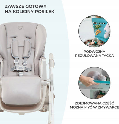 KINDERKRAFT YUMMY jídelní židlička s pultíkem