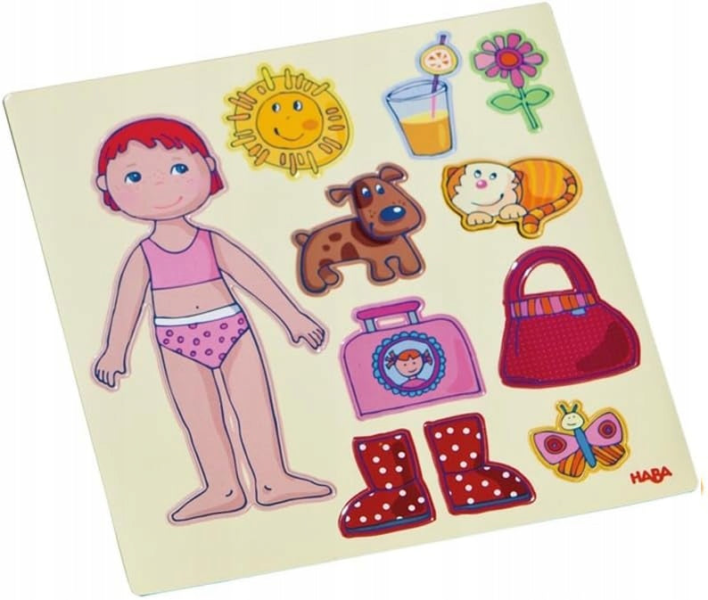 HABA μαγνητικό παζλ «Ντύσε τη Λίλι», 4 φόντα, 54 μαγνήτες – φωτογραφία προϊόντος 6