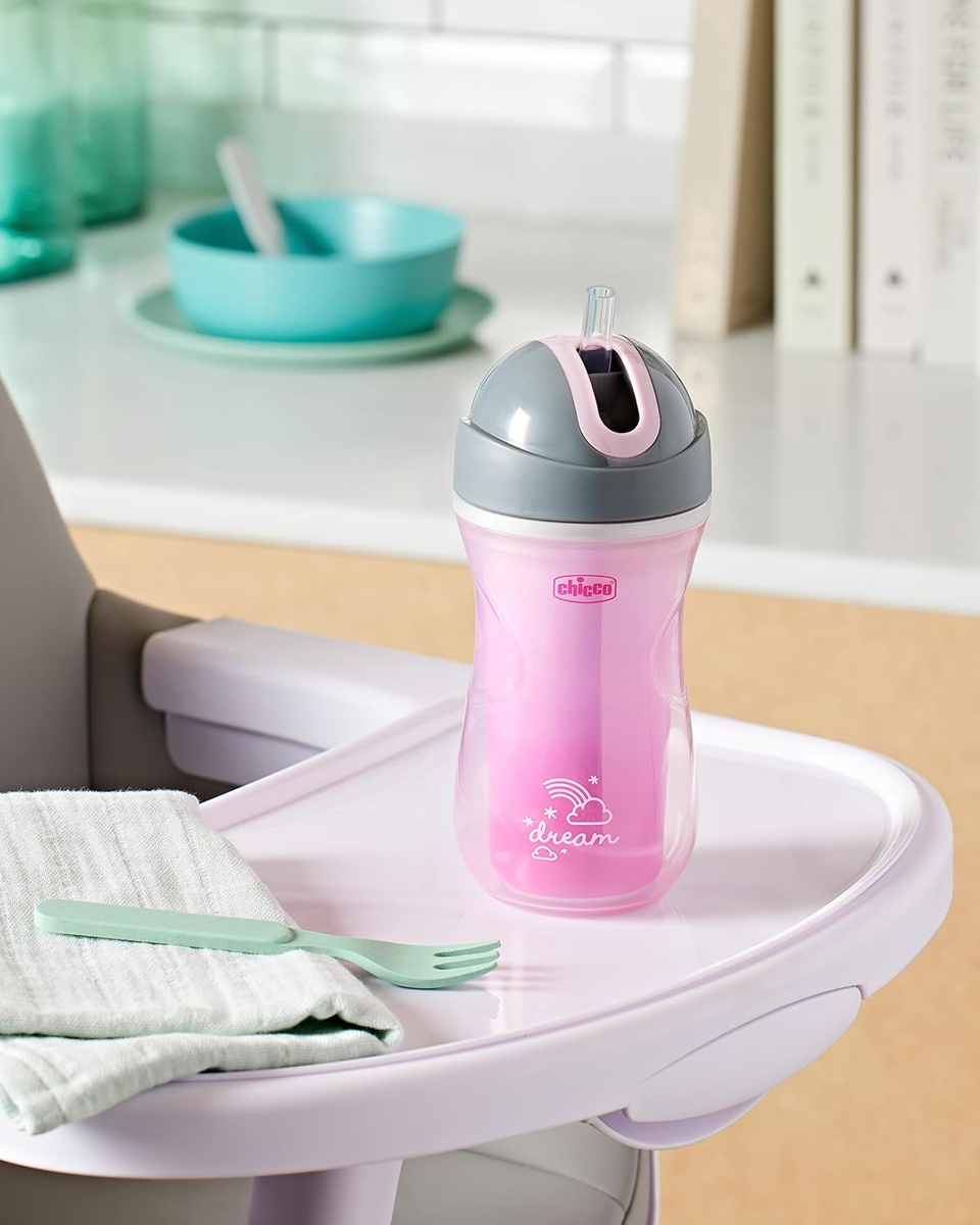 CHICCO Sport Cup hrnek s brčkem 266 ml 14 m+