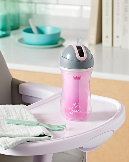 CHICCO Sport Cup hrnek s brčkem 266 ml 14 m+