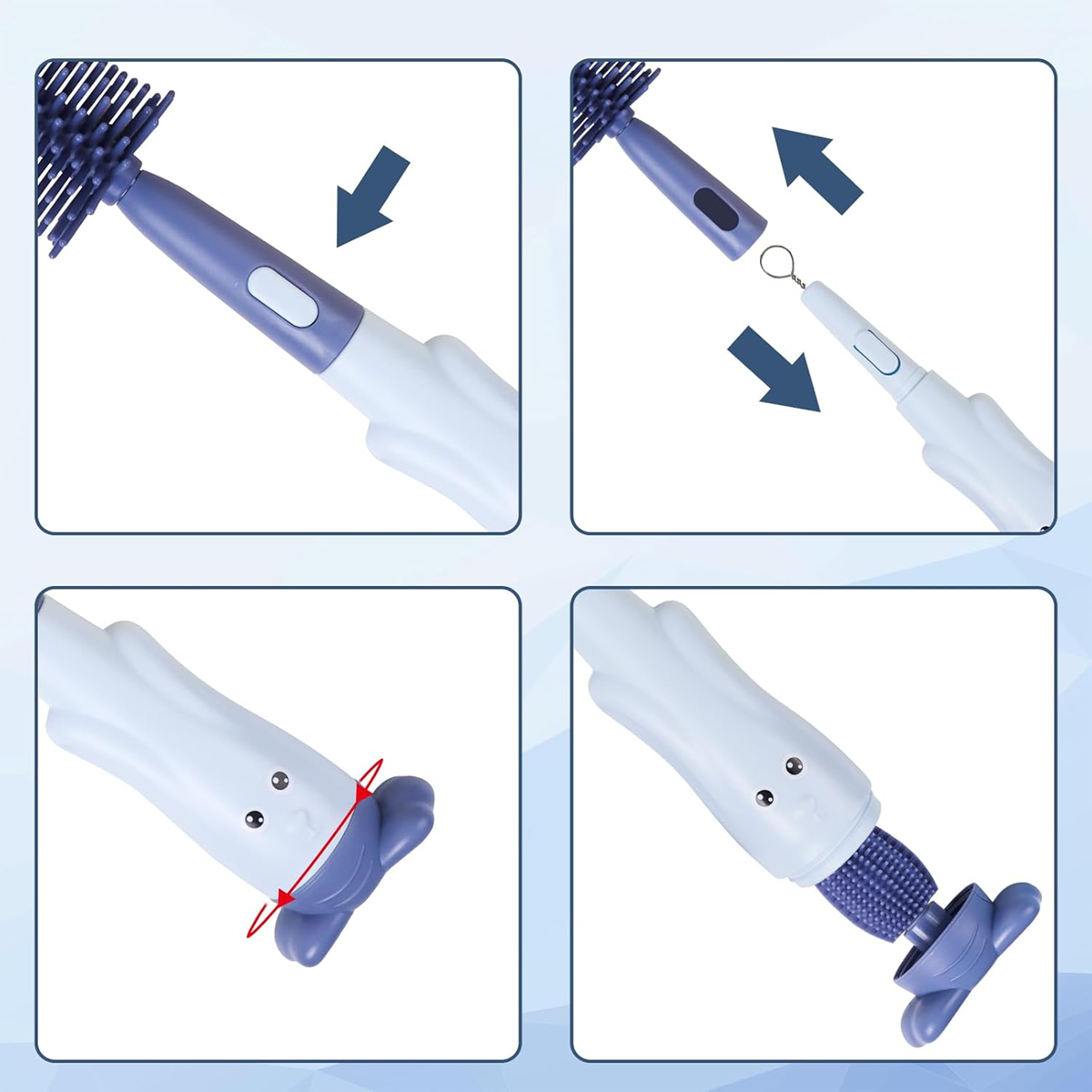 ABIRDON 3in1 bottle, nipple, and straw cleaning brushes