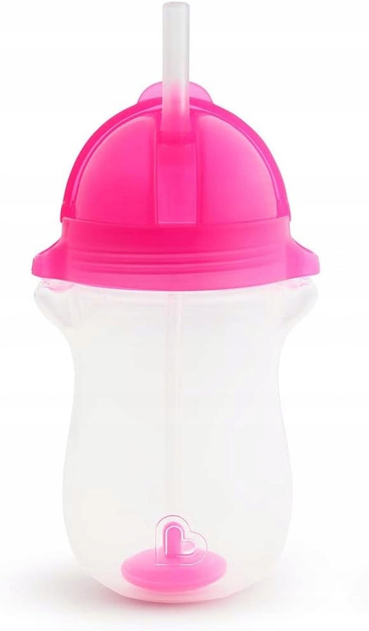 MUNCHKIN Tip&Sip cană anti-vărsare 6 luni+ 207 ml cu pai ponderat