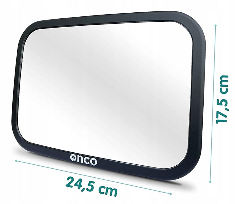ONCO zpětné zrcátko do auta pro sledování dítěte 17,5 x 24,5 cm