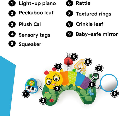 BABY EINSTEIN hrací polštářek na bříško housenka 0+