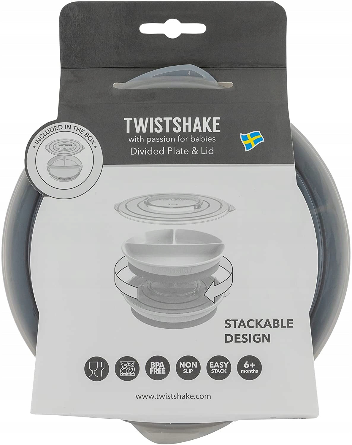 TWISTSHAKE CLICK MAT placemat with plate, 6 months+