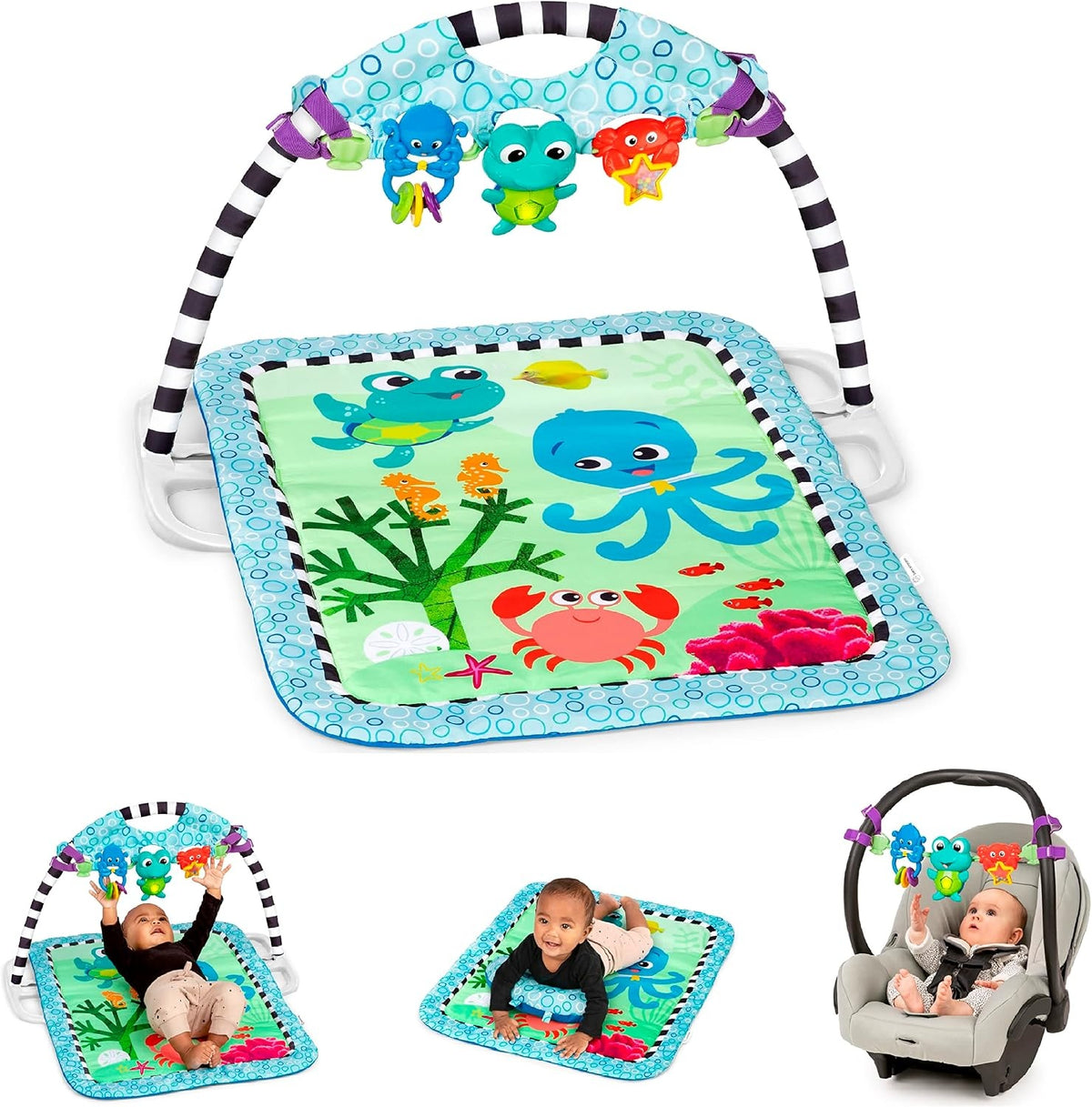 BABY EINSTEIN Neptune's Discovery Reef edukativní hrací podložka 3v1 0+