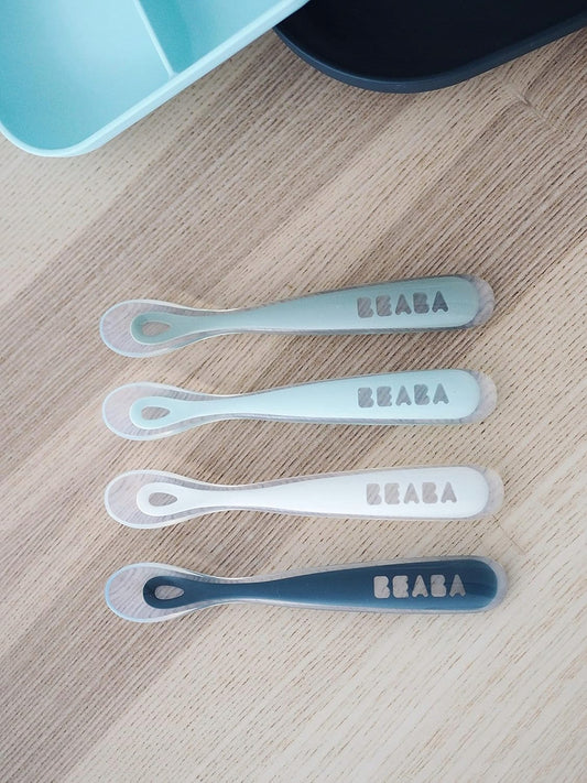 BEABA sada silikonových lžiček 4 kusy