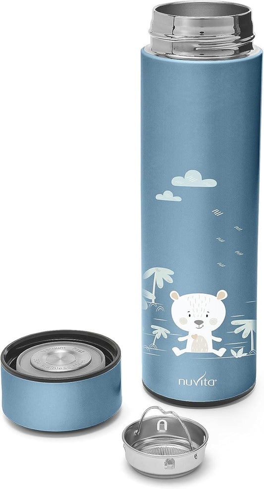 NUVITA termo para bebidas calientes y frías 500 ml con termómetro digital LED