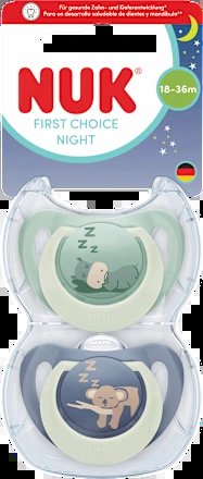 Sucettes NUK First Choice Night pour les 18 à 36 mois