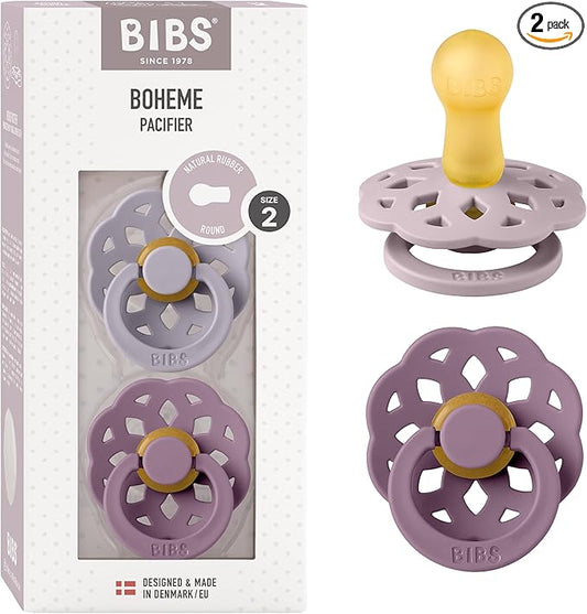 BIBS BOHEME uklidňující dudlíky 2pack kaučuk 6+