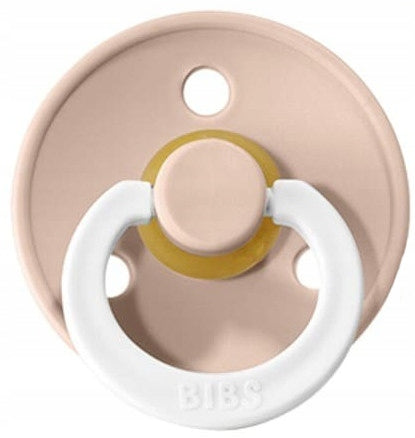 BIBS 2 smoczki kauczukowe, okrągłe, świecące w ciemności