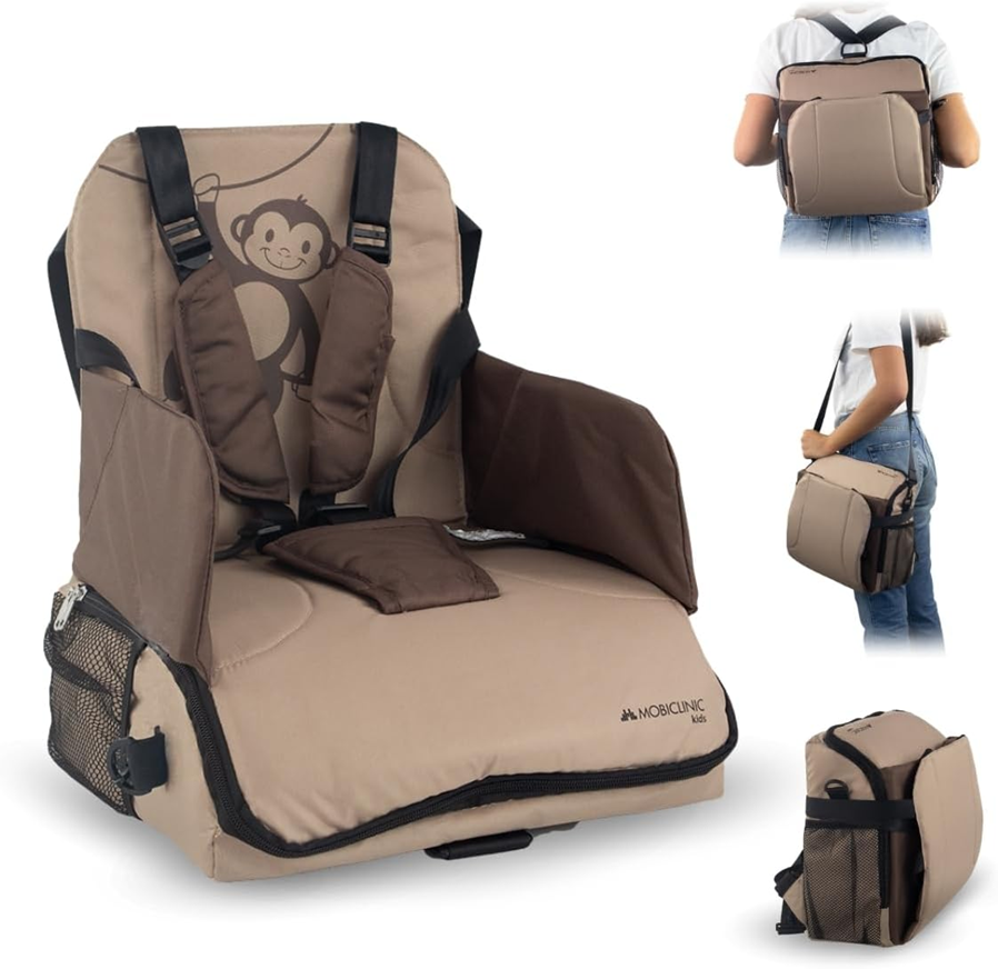 MOBICLINIC Monkey high chair with accessory bag function