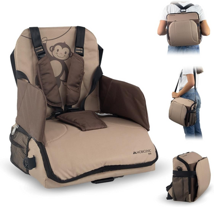 MOBICLINIC Monkey high chair with accessory bag function