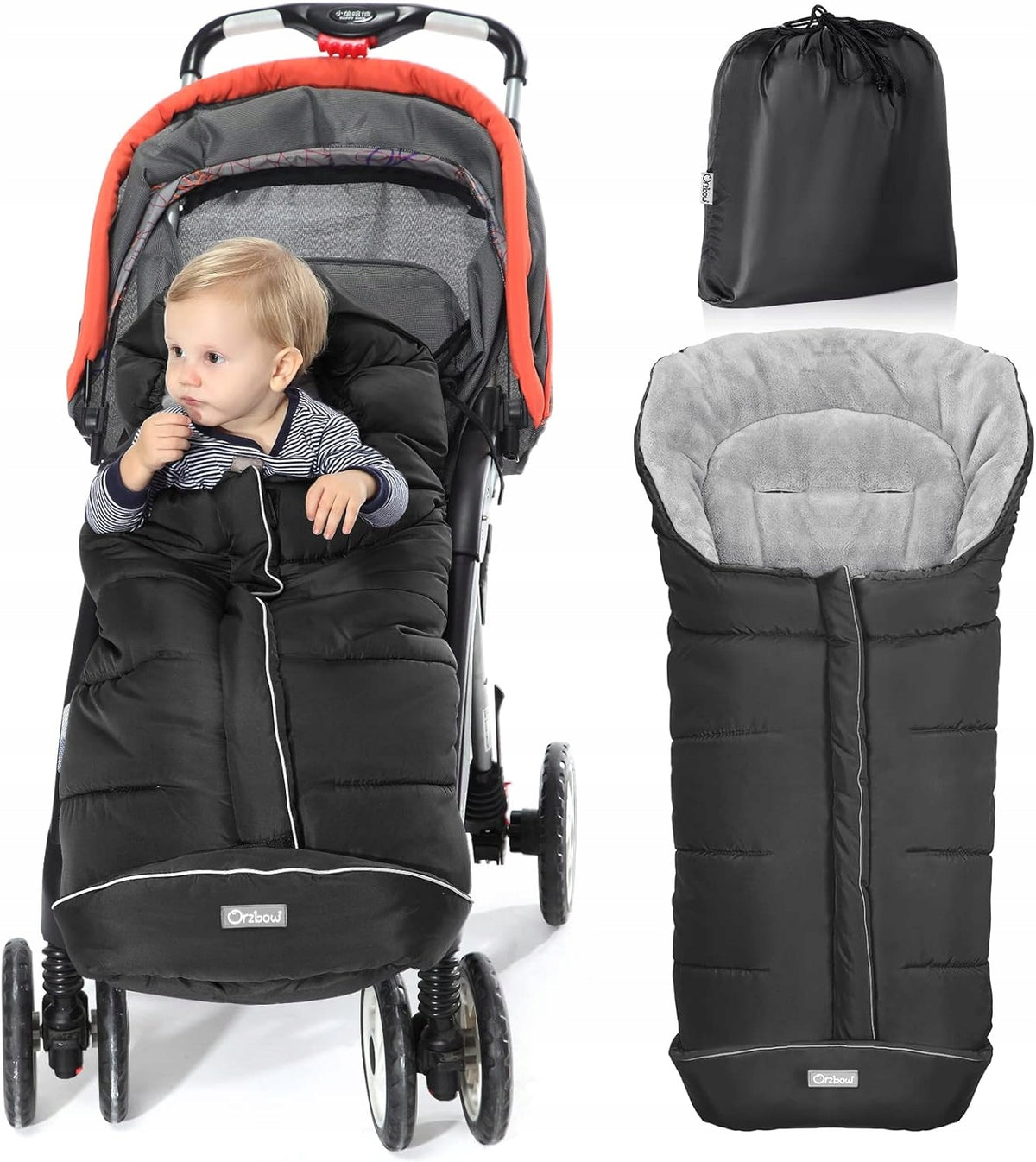 ORZBOW universal insulated stroller footmuff